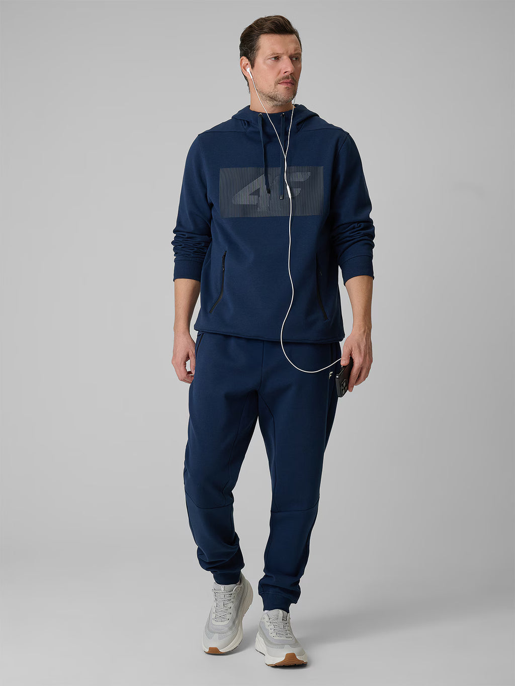 Bluza dresowa regular z kapturem męska