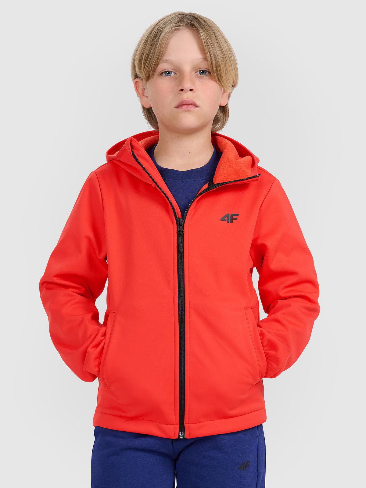 Kurtka softshell wiatroodporna membrana 5000 chłopięca