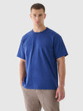 T-shirt oversize gładki męski