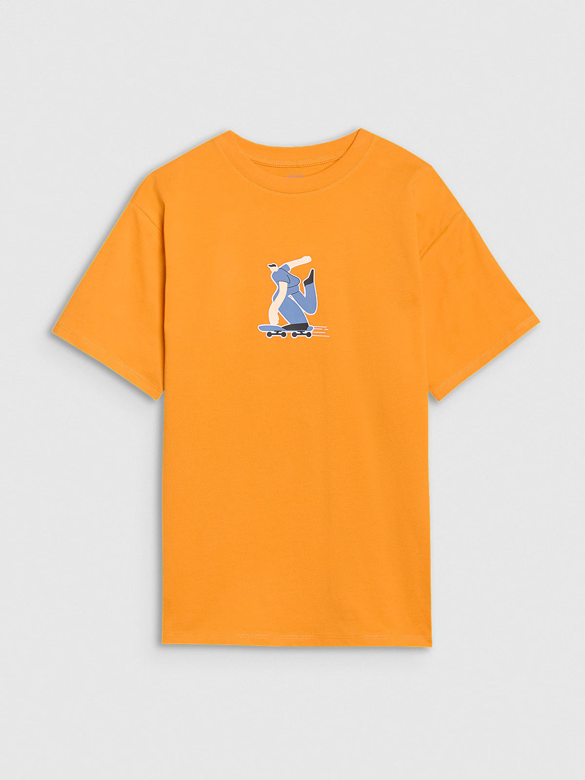 T-shirt oversize z nadrukiem chłopięcy