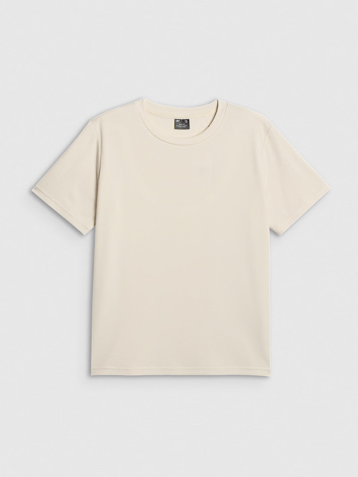 T-shirt z prążkowanej dzianiny z modalem damski