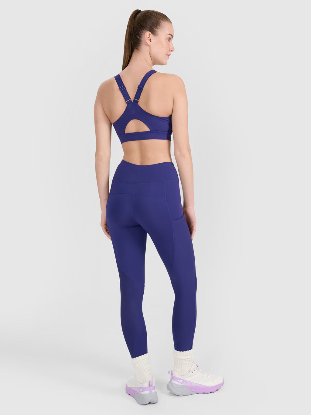 Legginsy treningowe z wysokim stanem damskie