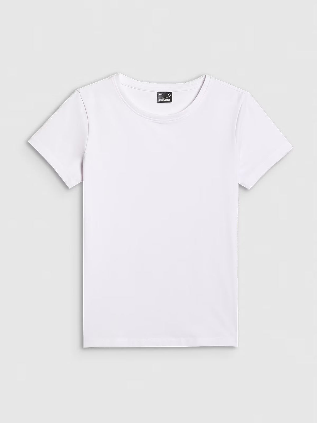 T-shirt slim gładki damski