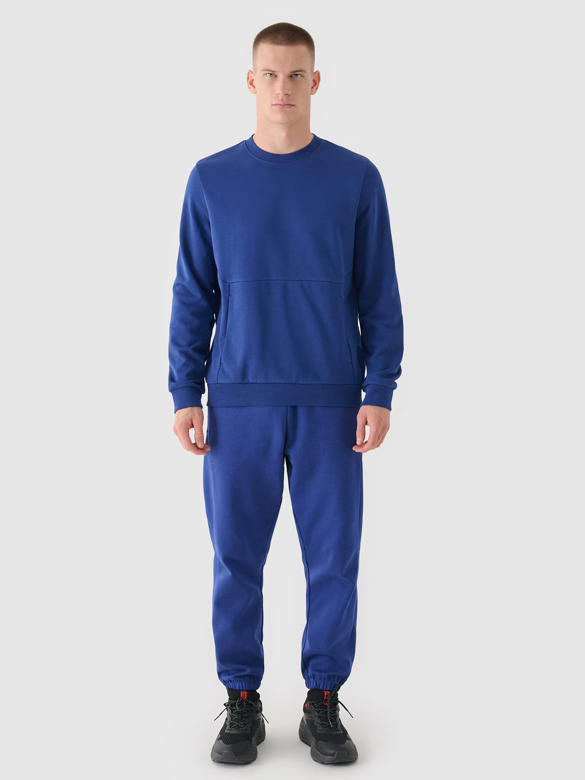 Bluza dresowa nierozpinana bez kaptura męska