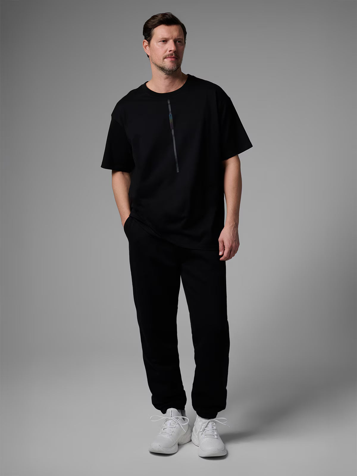 T-shirt loose z nadrukiem męski 4F x Robert Lewandowski