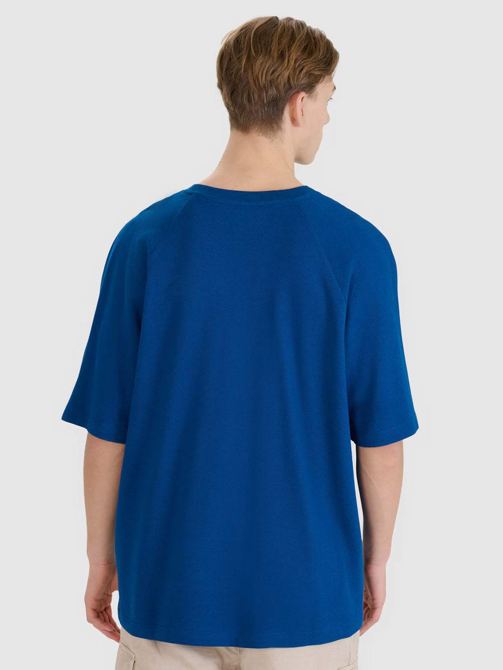 T-shirt oversize z modalem męski