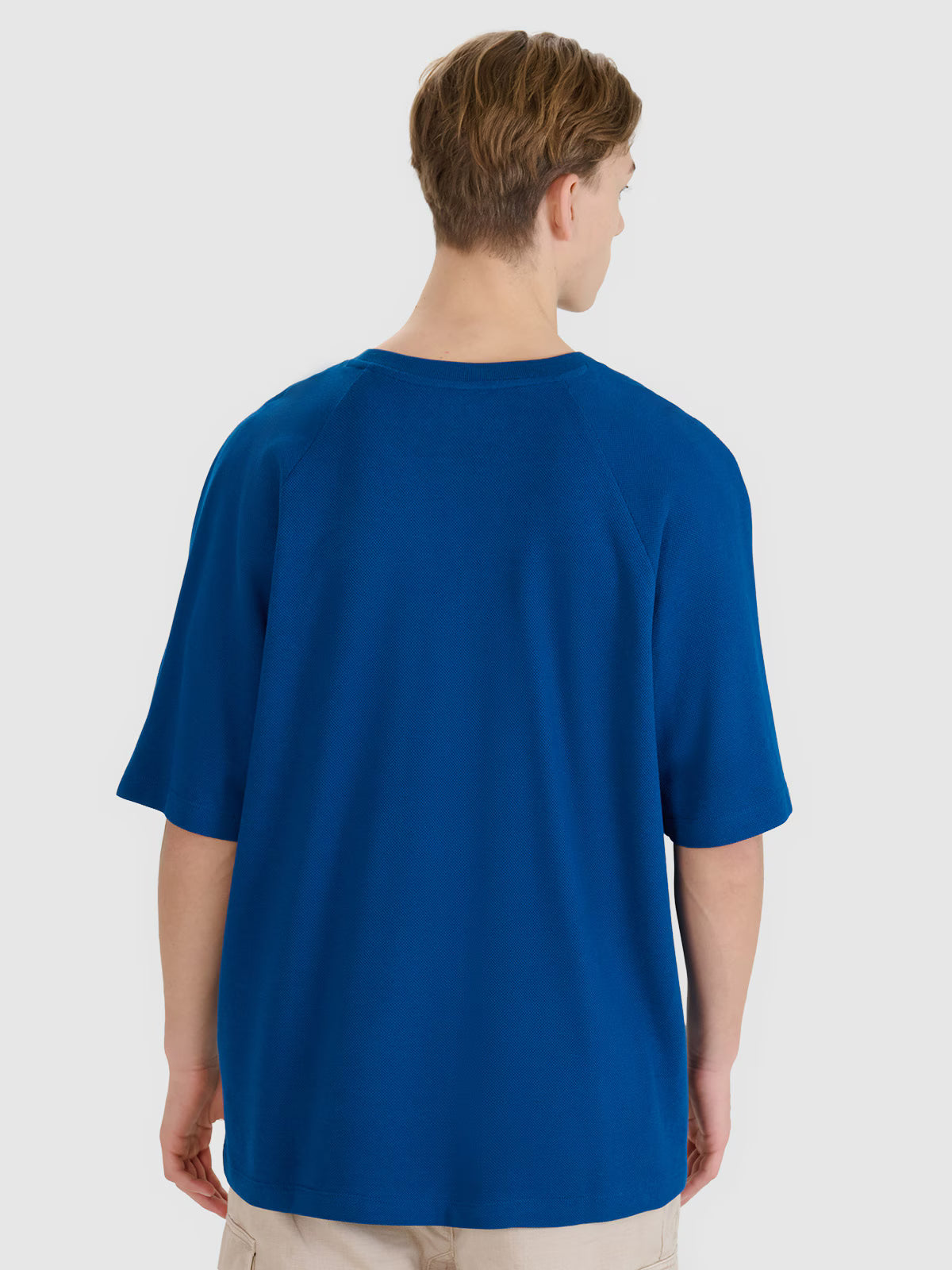 T-shirt oversize z modalem męski