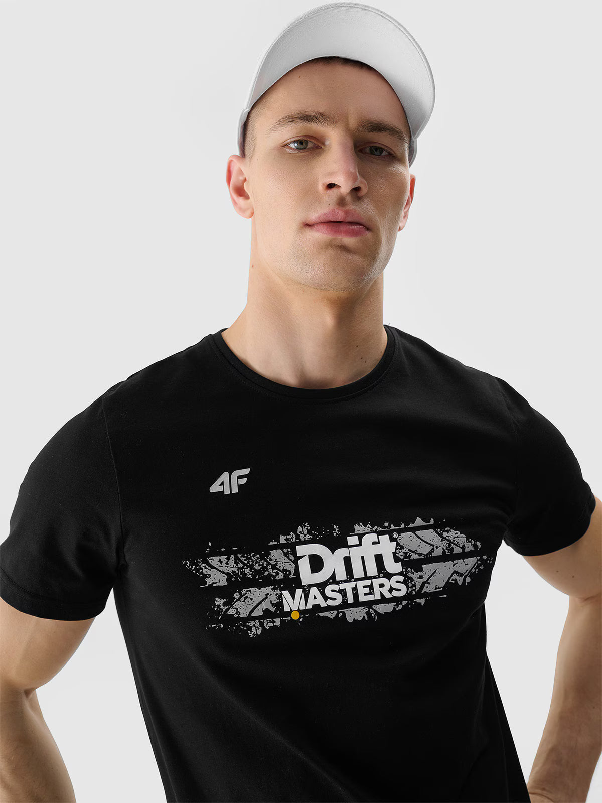 T-shirt regular z nadrukiem uniseks 4F x Drift Masters