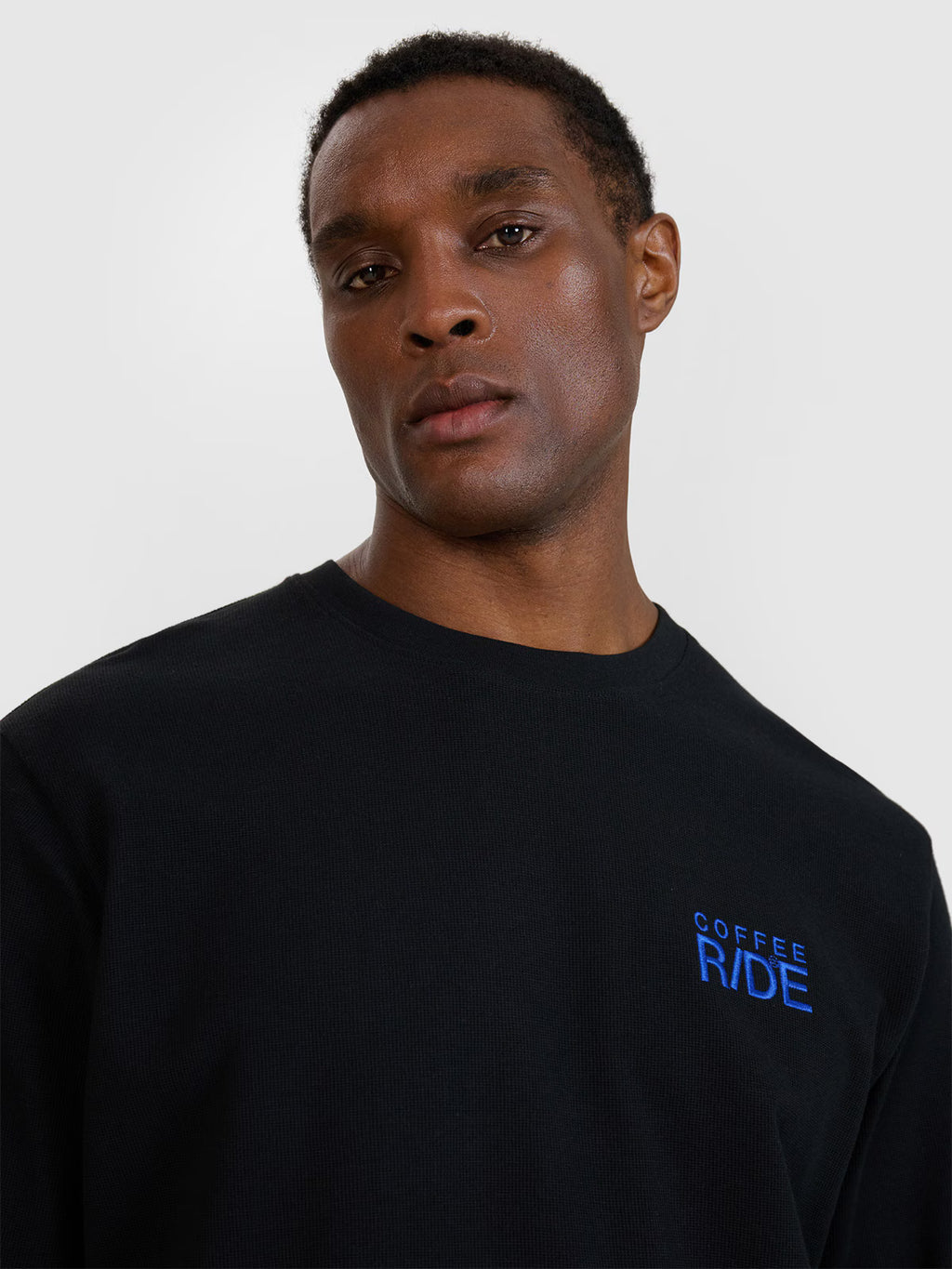 Longsleeve oversize z nadrukiem męski