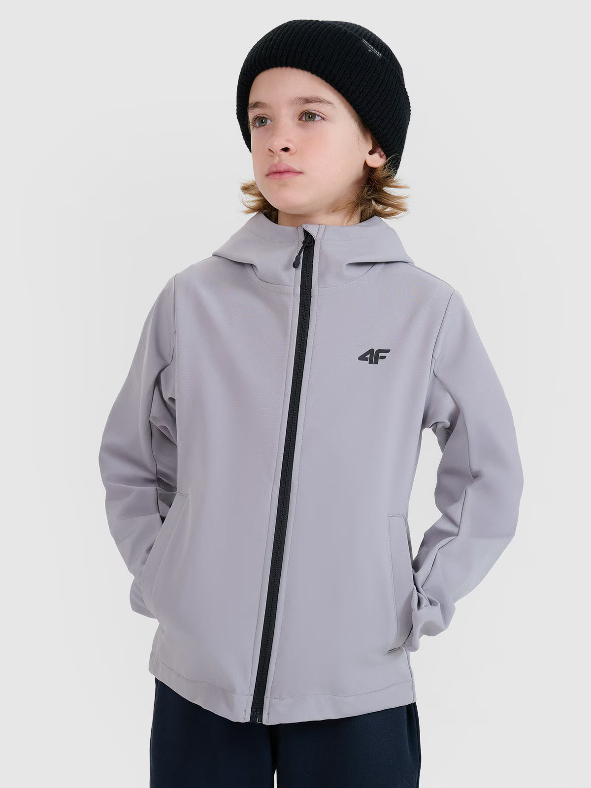 Kurtka softshell wiatroodporna membrana 5000 chłopięca