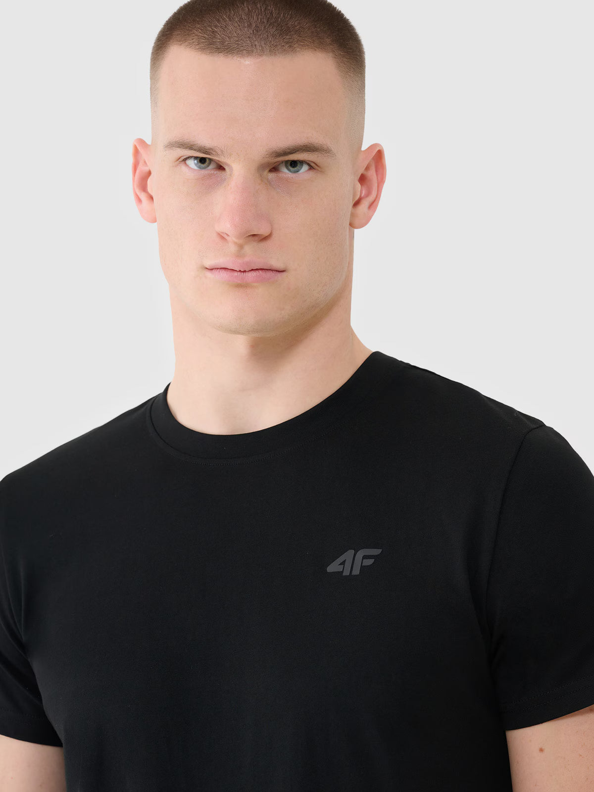 T-shirt regular gładki męski