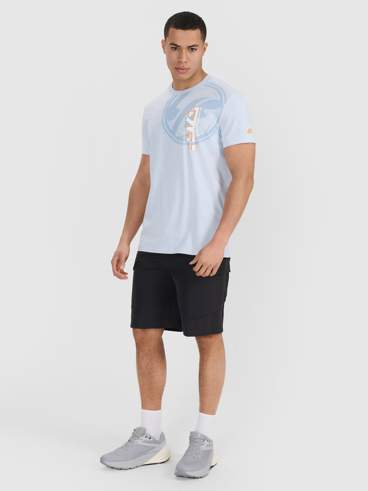 T-shirt regular z nadrukiem męski