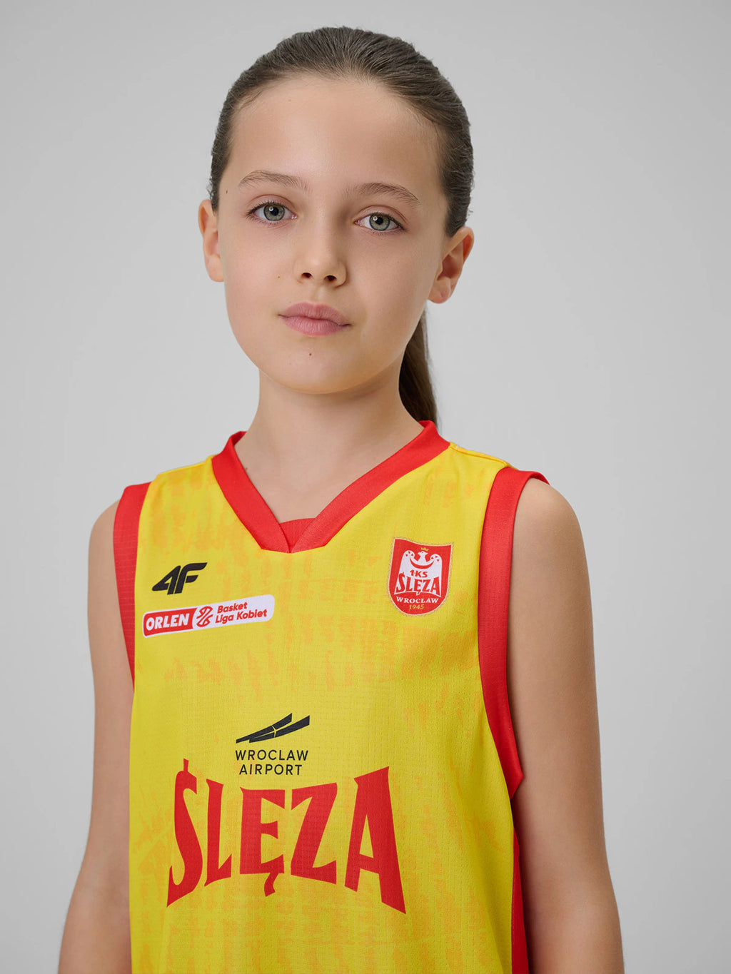 Koszulka meczowa replika domowa z sezonu 2025/26 dziecięca 4F x Ślęza Wrocław