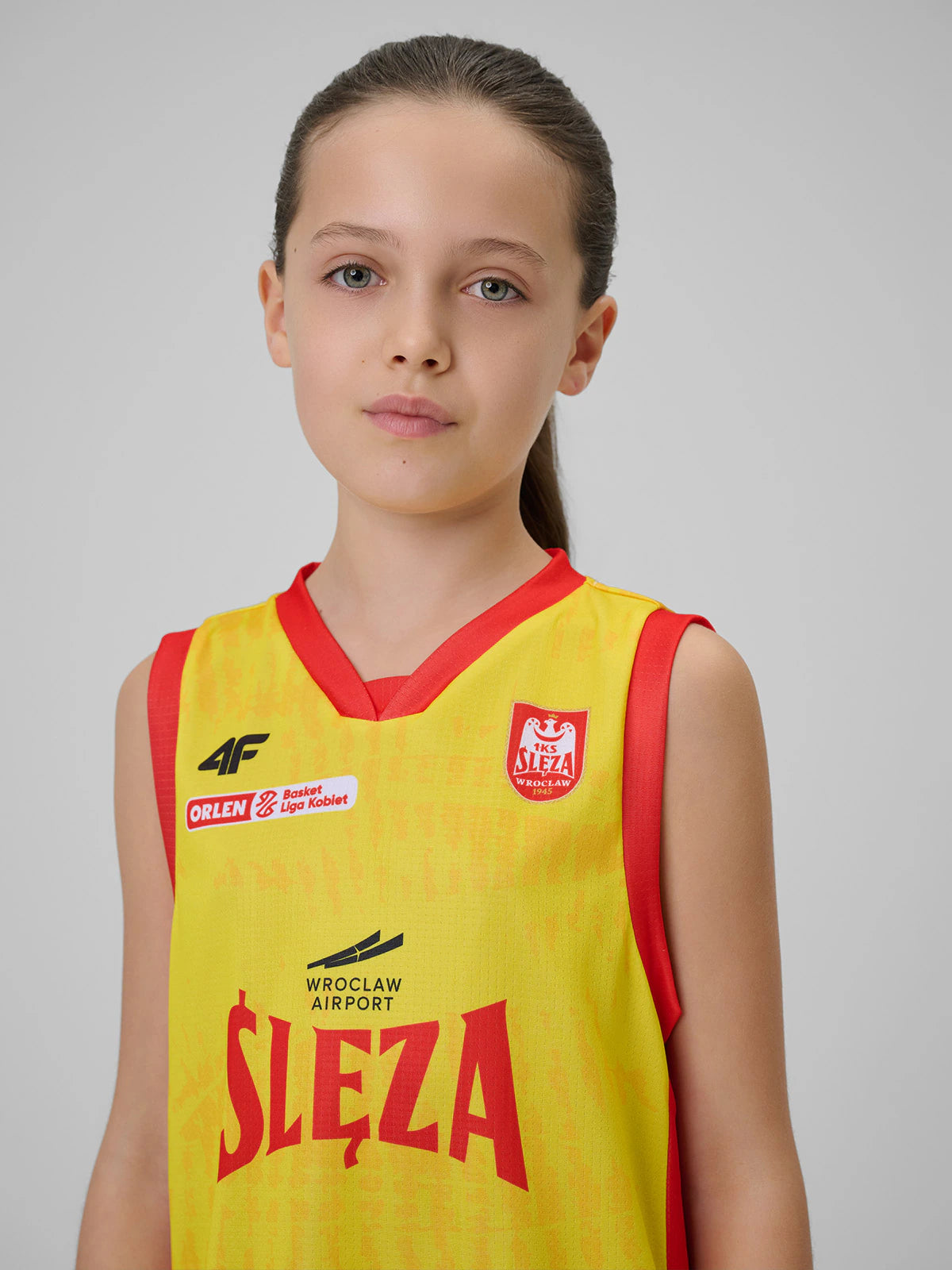 Koszulka meczowa replika domowa z sezonu 2025/26 dziecięca 4F x Ślęza Wrocław
