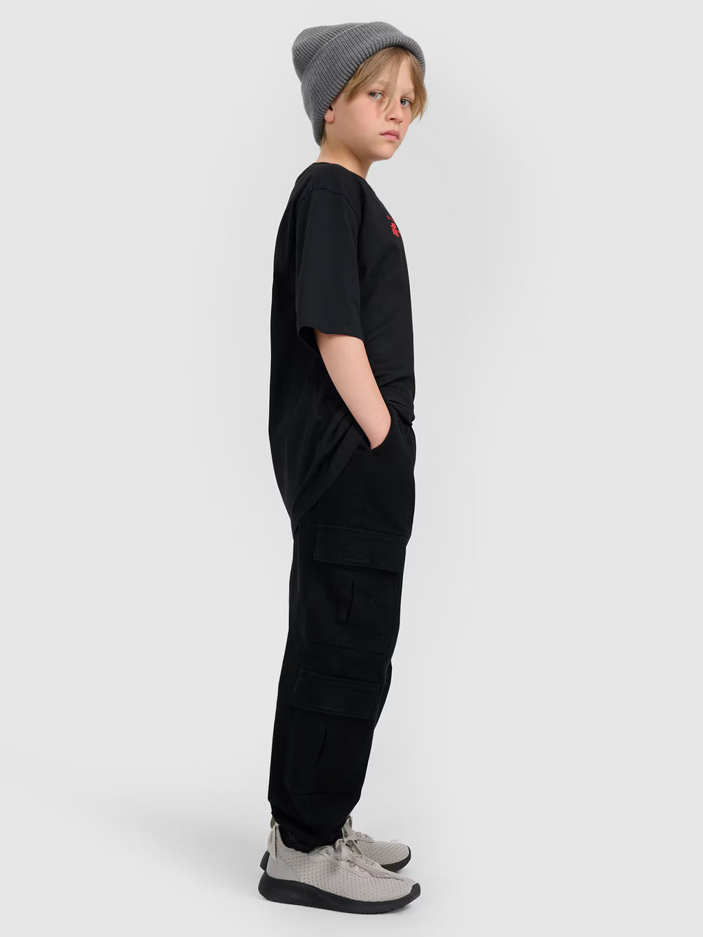 T-shirt oversize z nadrukiem chłopięcy