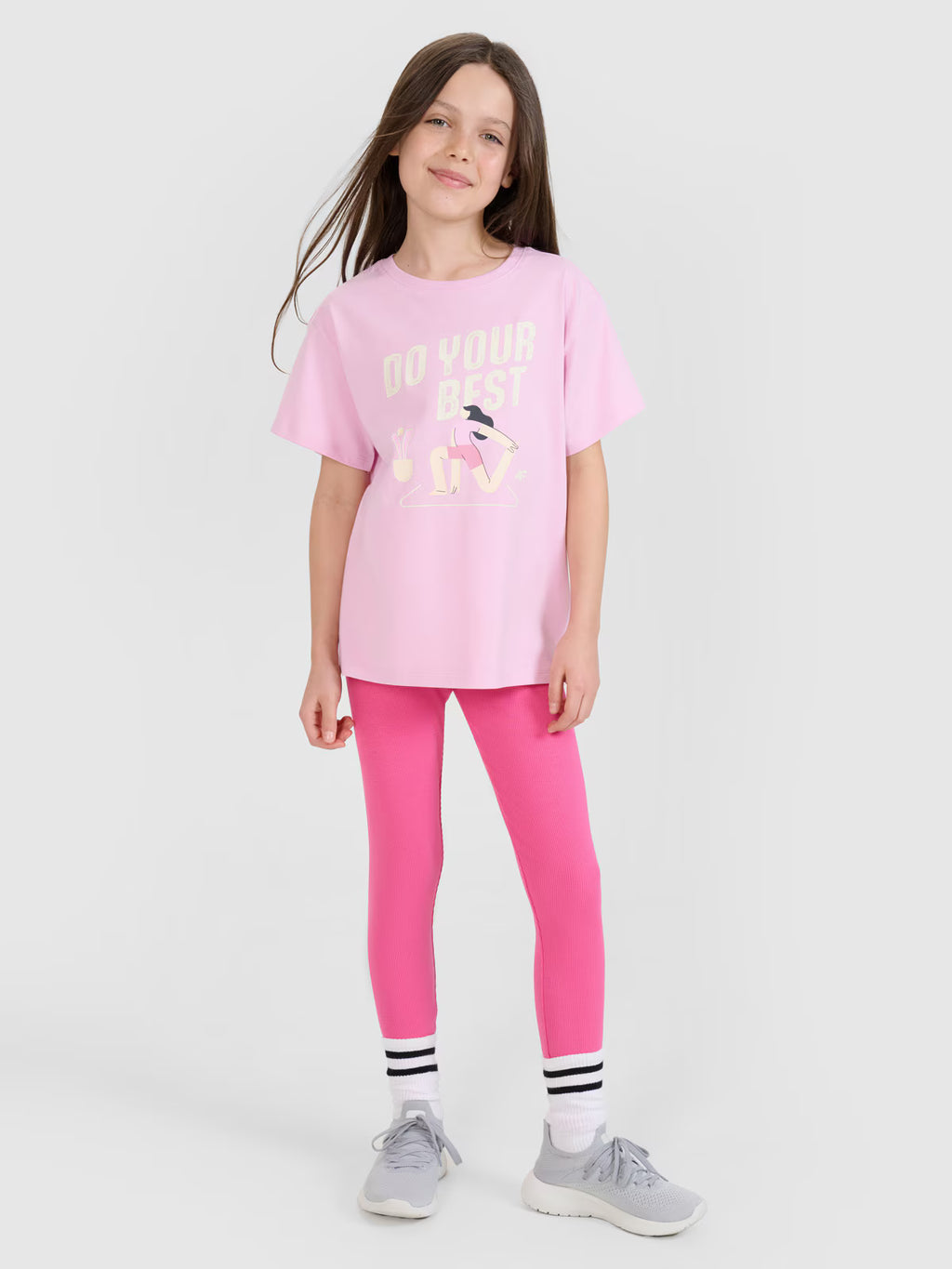 T-shirt regular z nadrukiem dziewczęcy