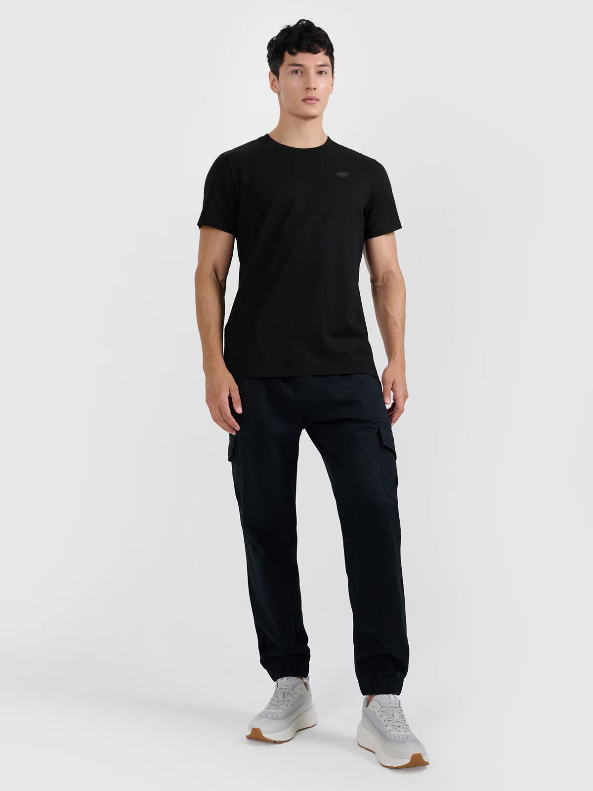 T-shirt regular gładki męski (2-pack)