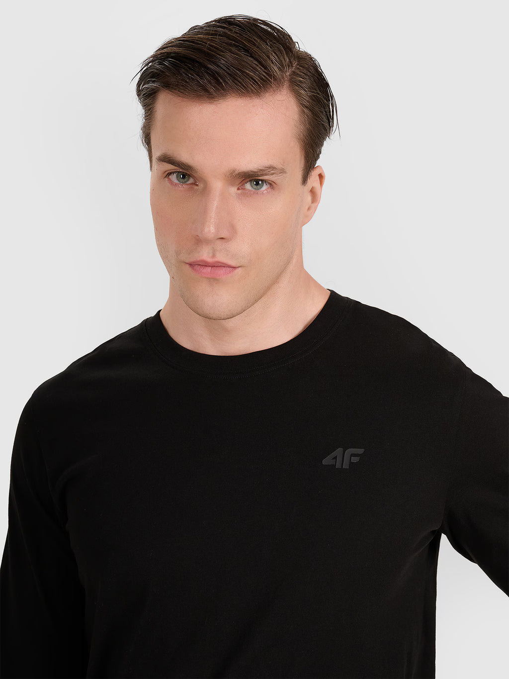 Longsleeve regular gładki męski