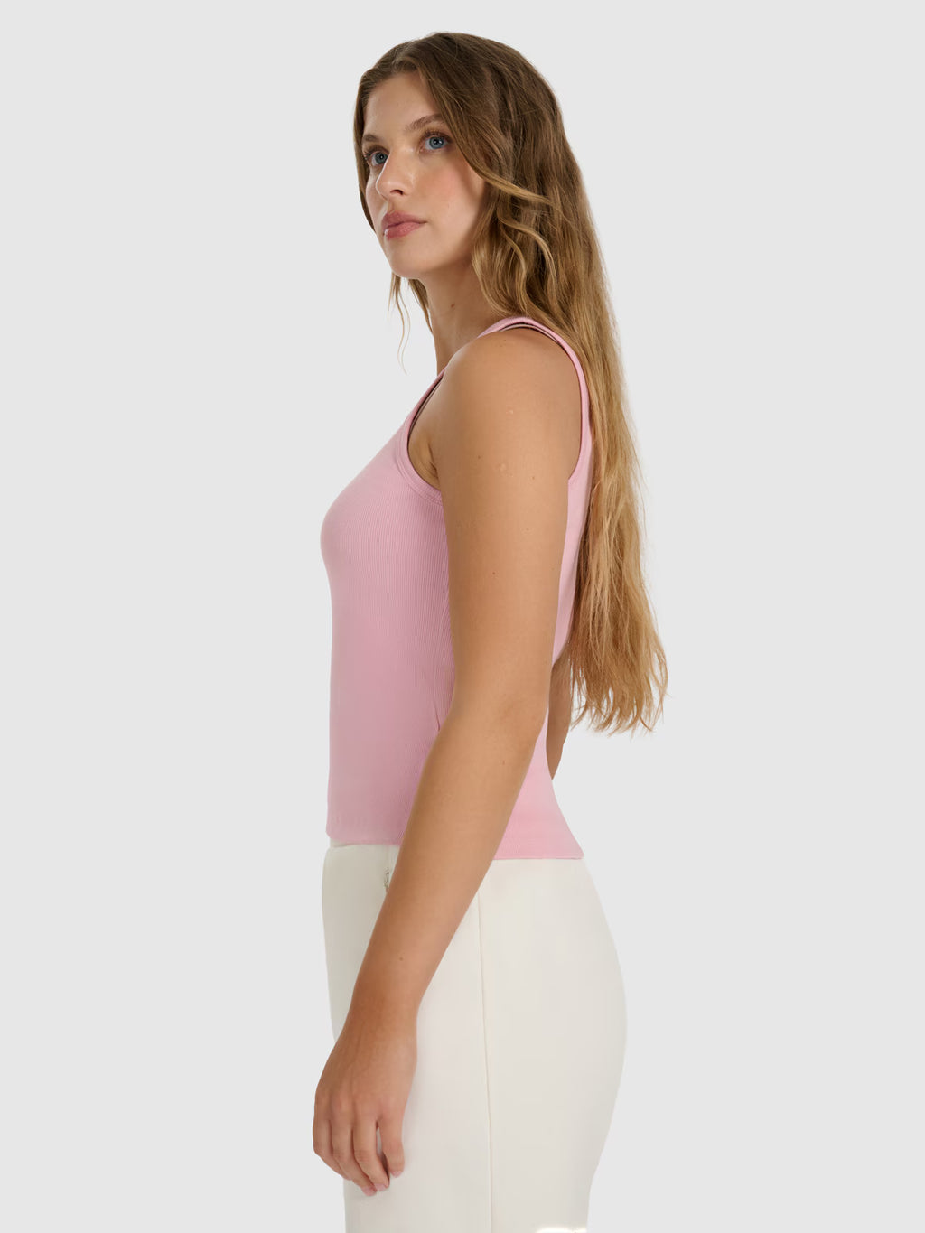Top slim gładki damski