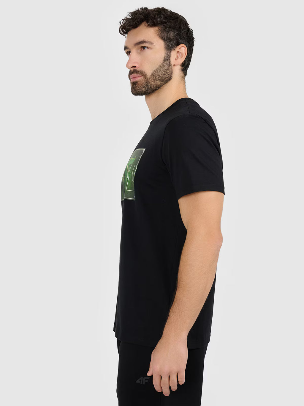 T-shirt regular z nadrukiem męski