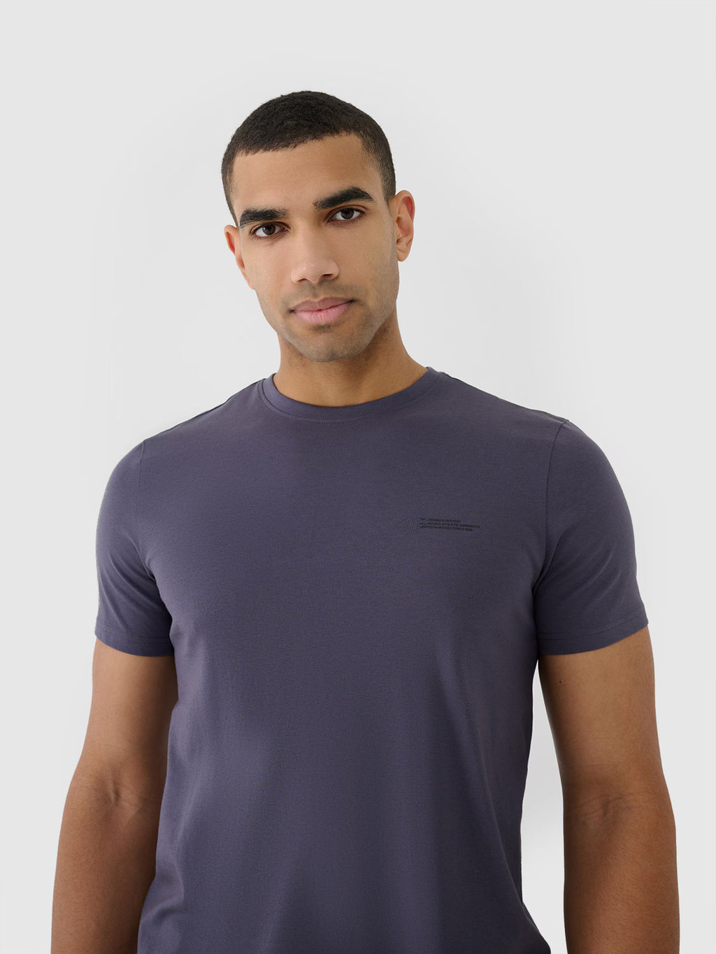 T-shirt regular gładki męski