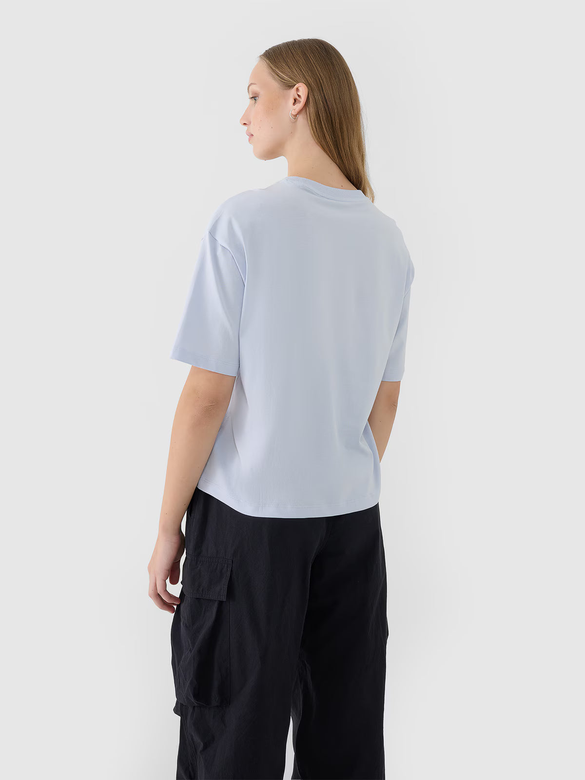 T-shirt oversize z nadrukiem damski