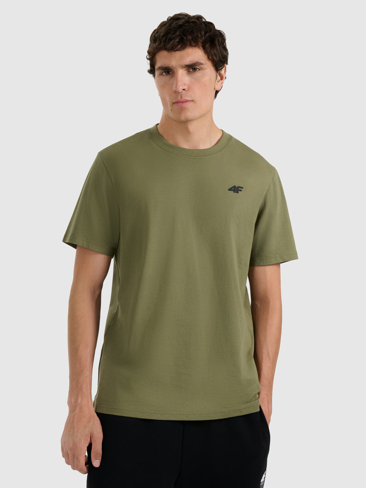 T-shirt regular gładki męski