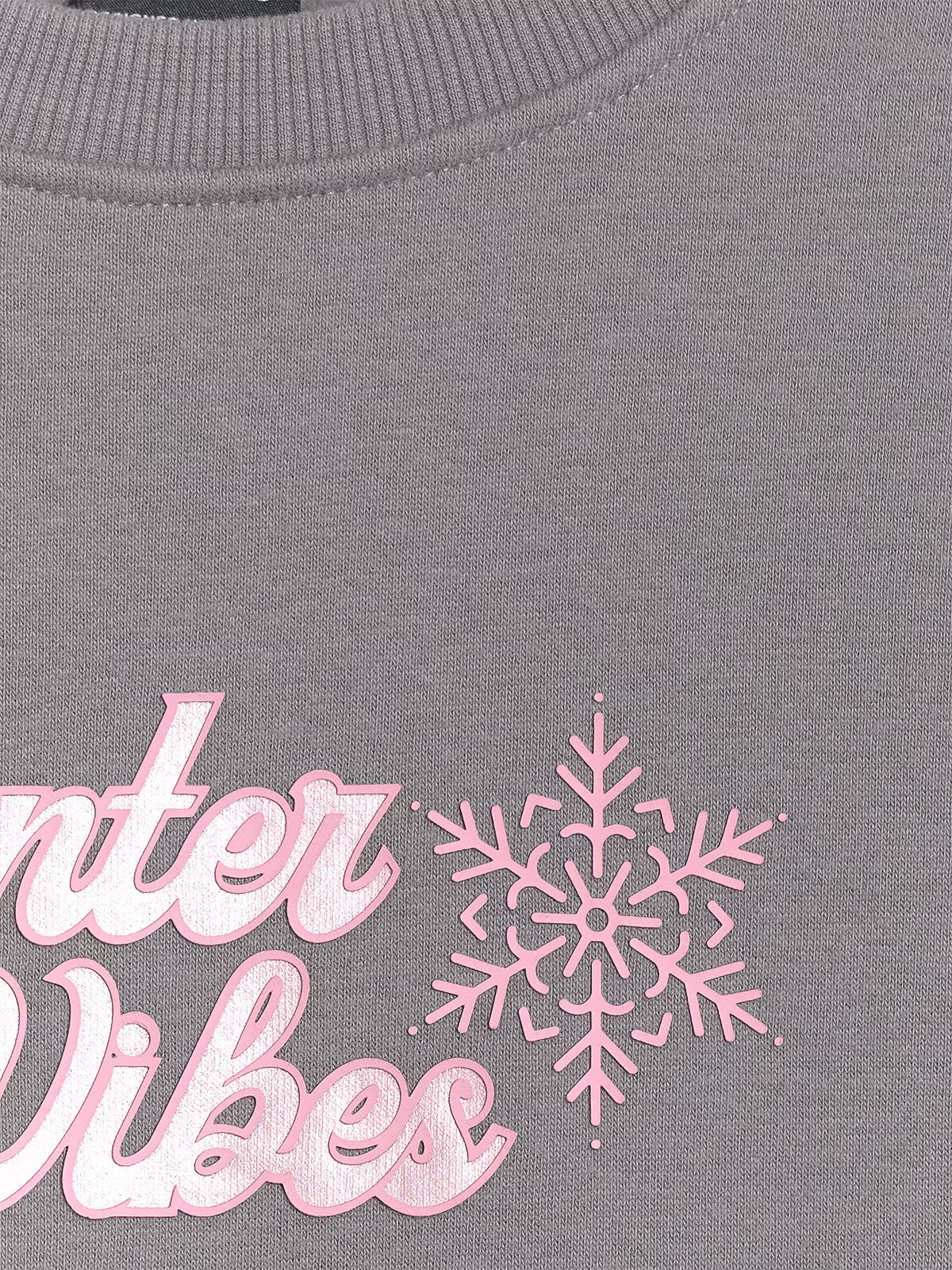 Bluza dresowa nierozpinana bez kaptura dziewczęca
