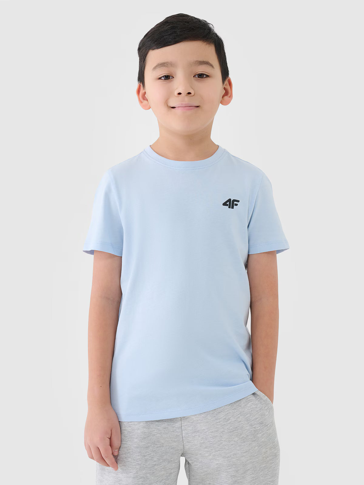 T-shirt regular gładki chłopięcy