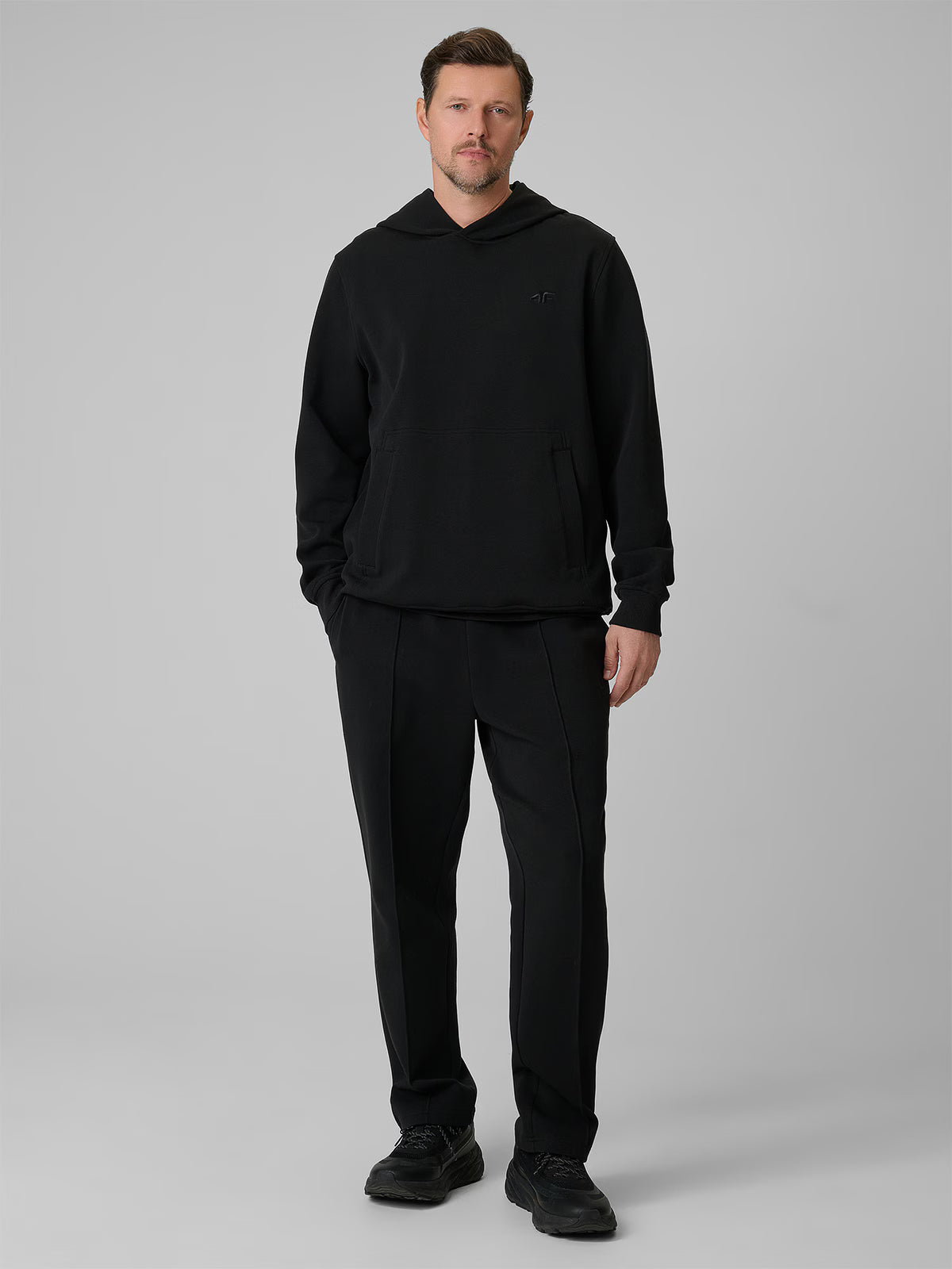 Bluza dresowa regular z kapturem męska