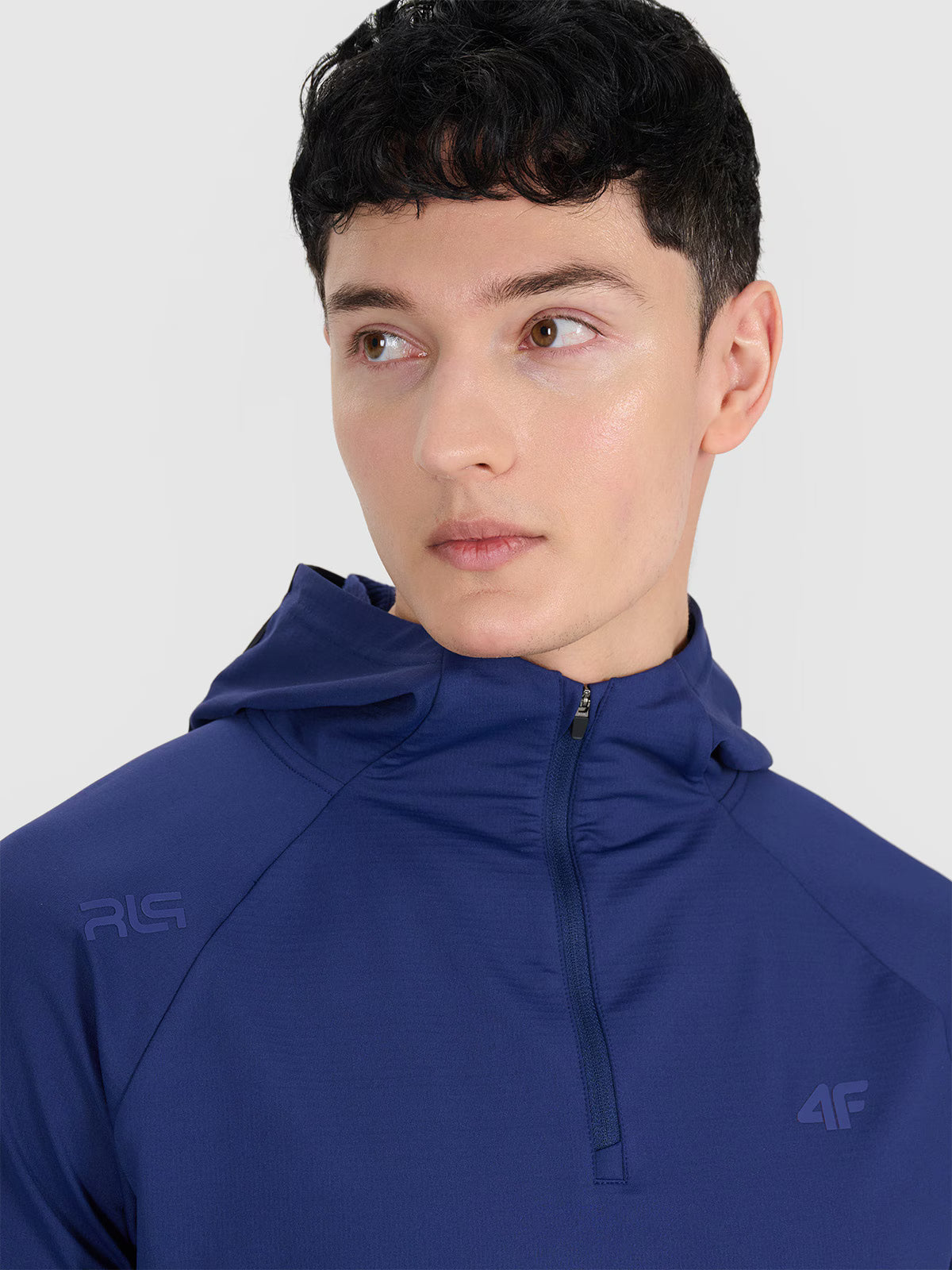 Bluza treningowa nierozpinana z kapturem męska 4F x Robert Lewandowski