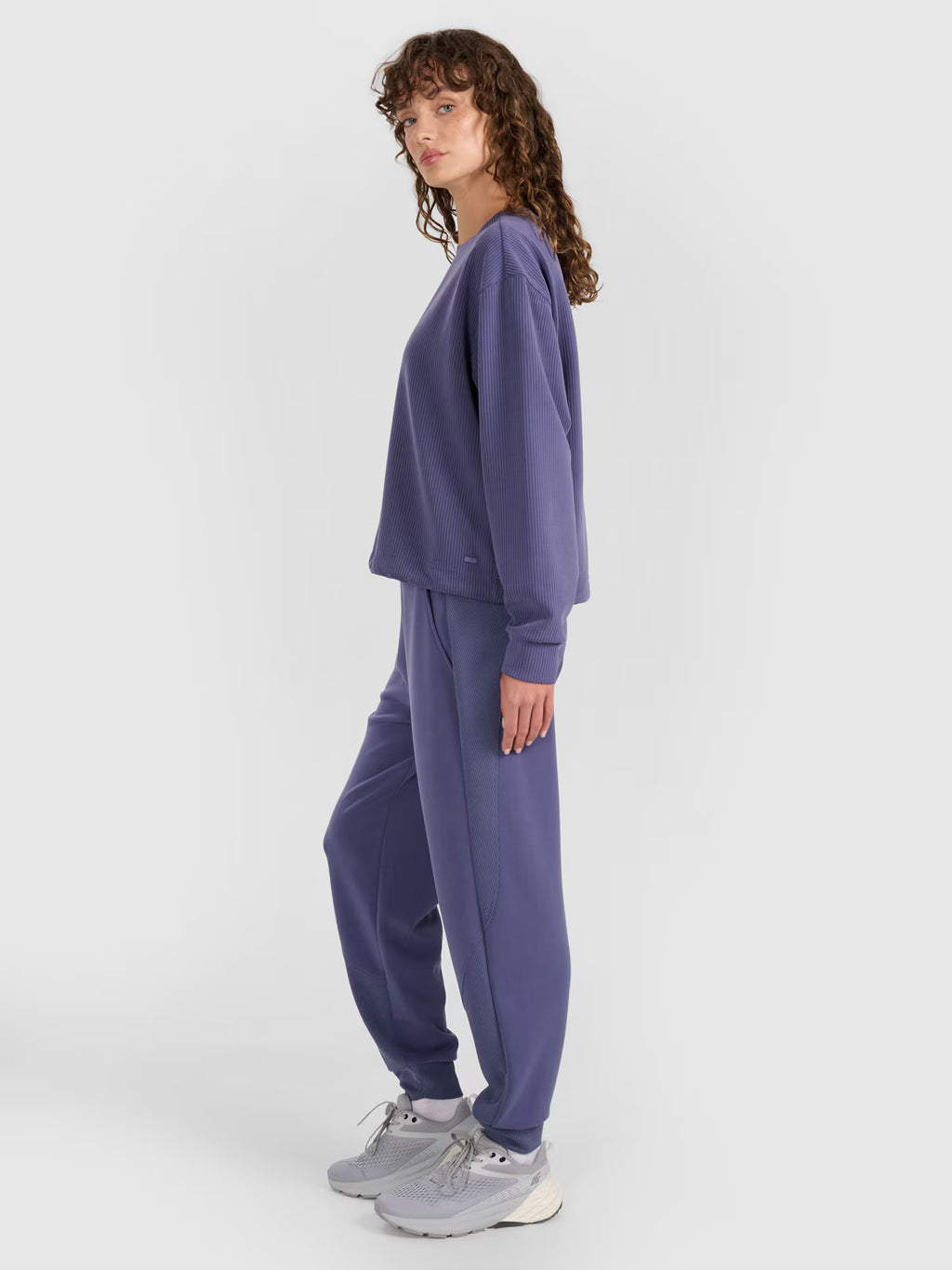 Bluza dresowa nierozpinana z modalem damska