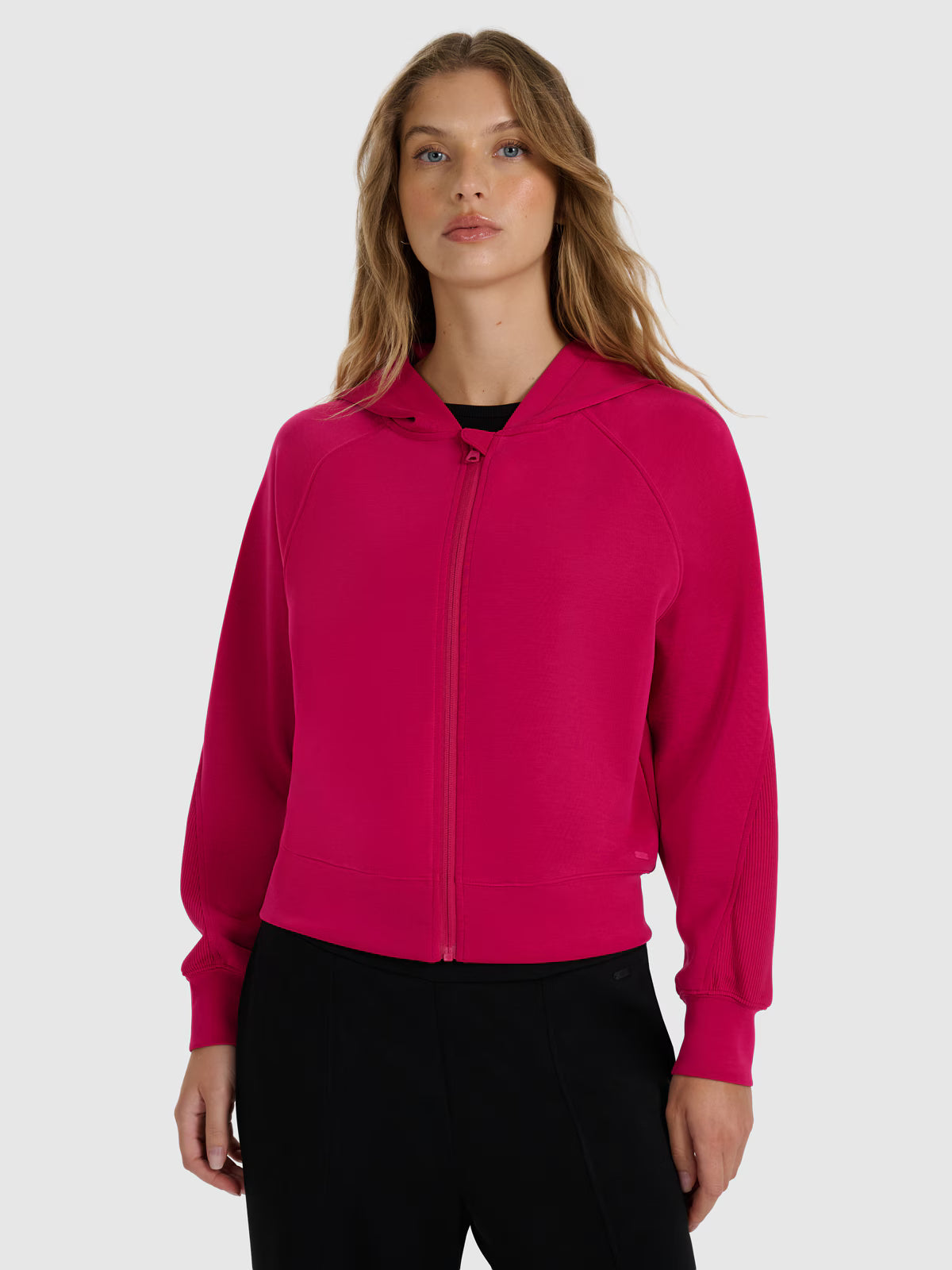 Bluza dresowa rozpinana z modalem damska