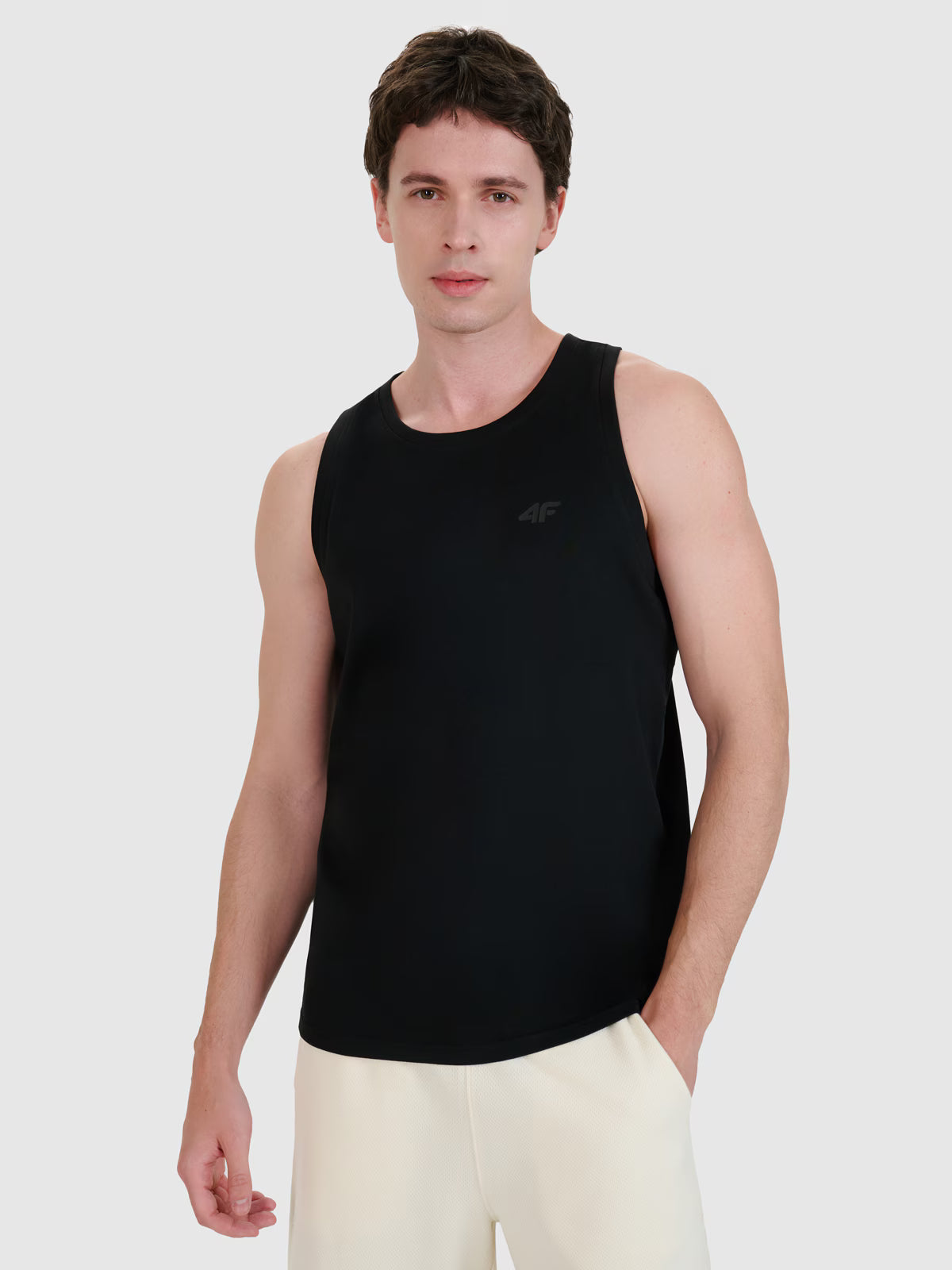 Tank top regular gładki męski