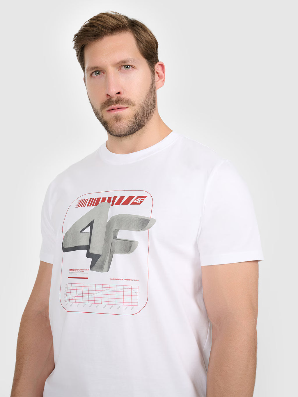 T-shirt regular z nadrukiem męski