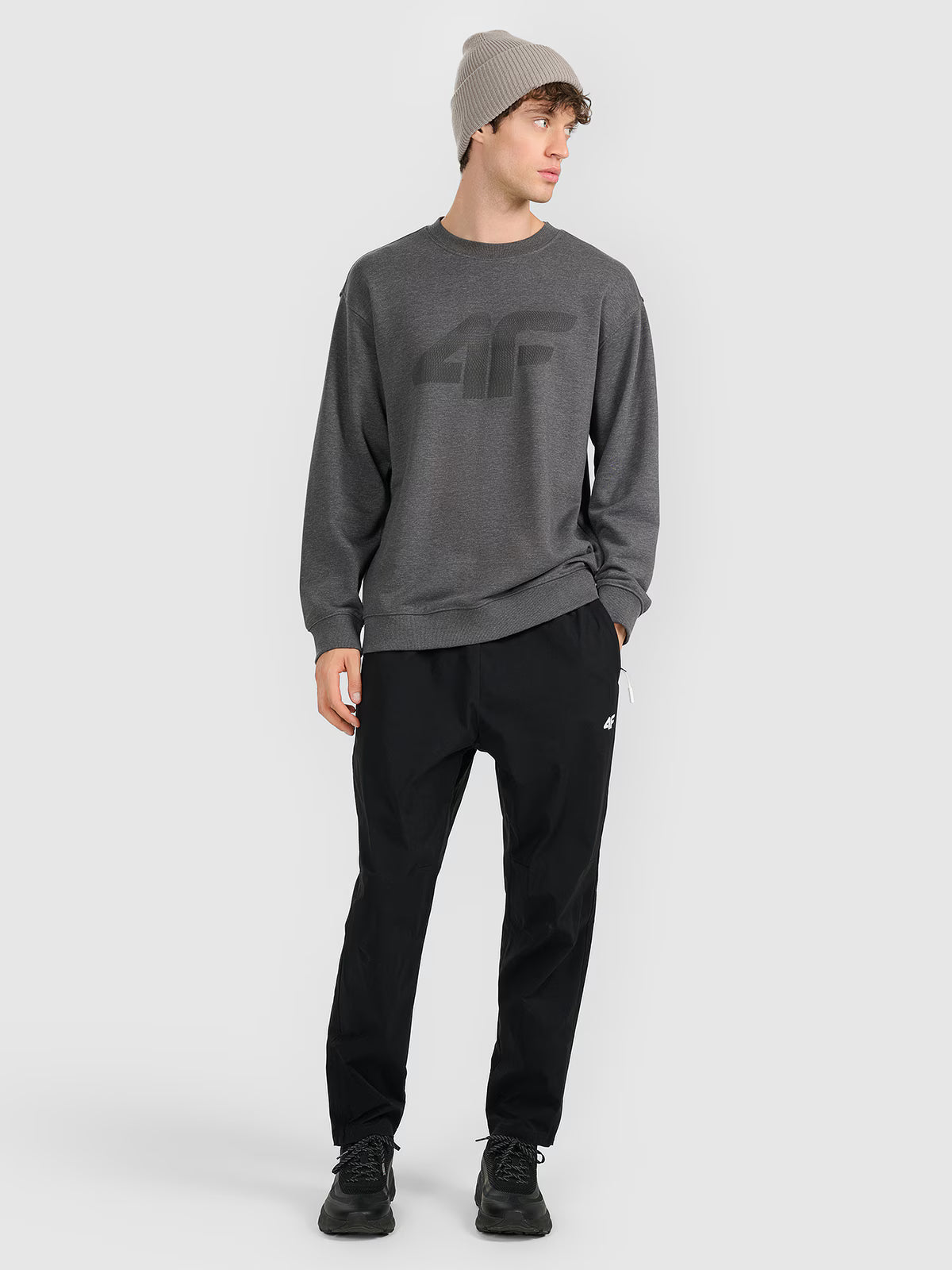 Bluza dresowa nierozpinana bez kaptura męska