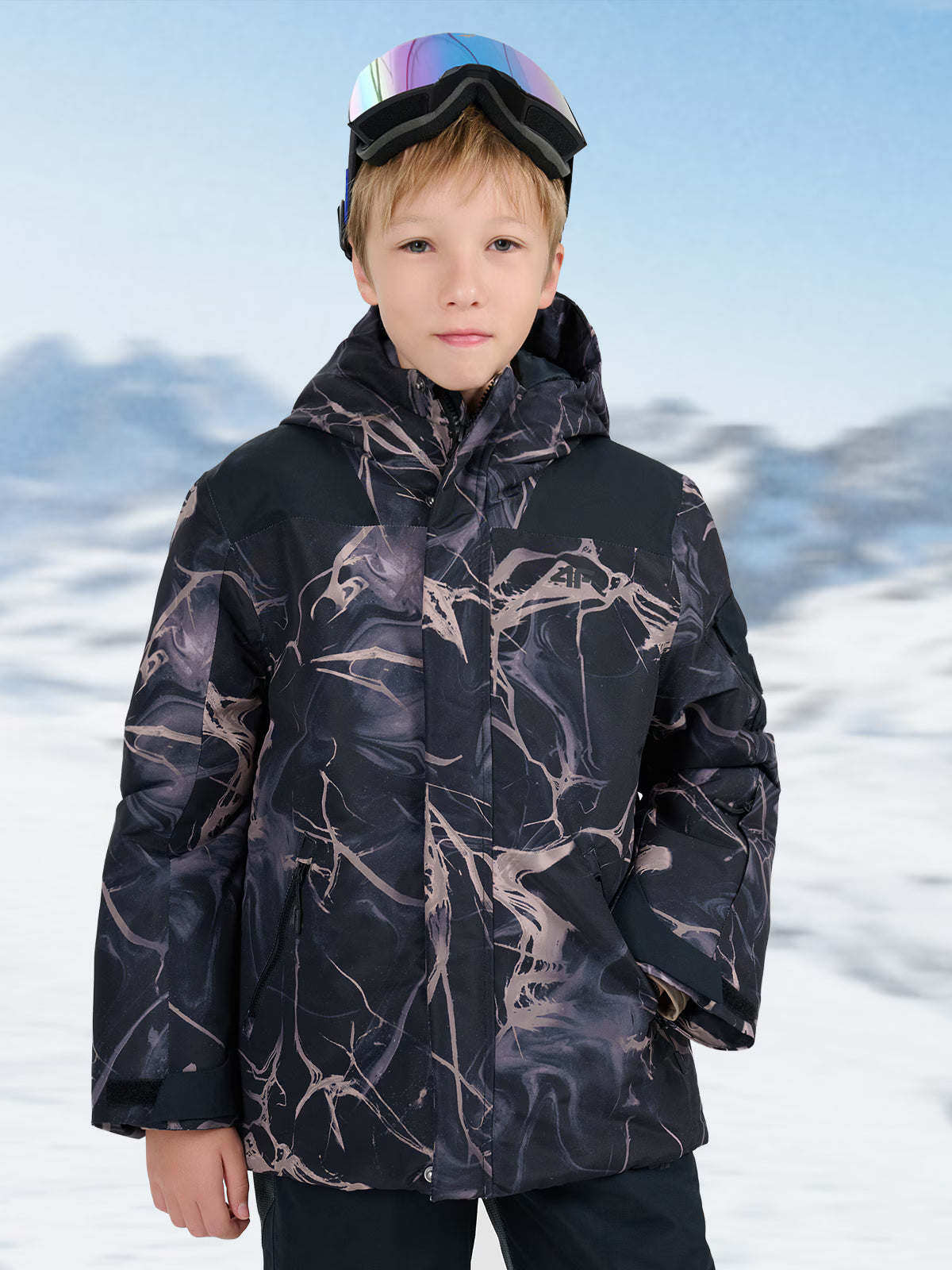 Kurtka snowboardowa membrana 8000 chłopięca