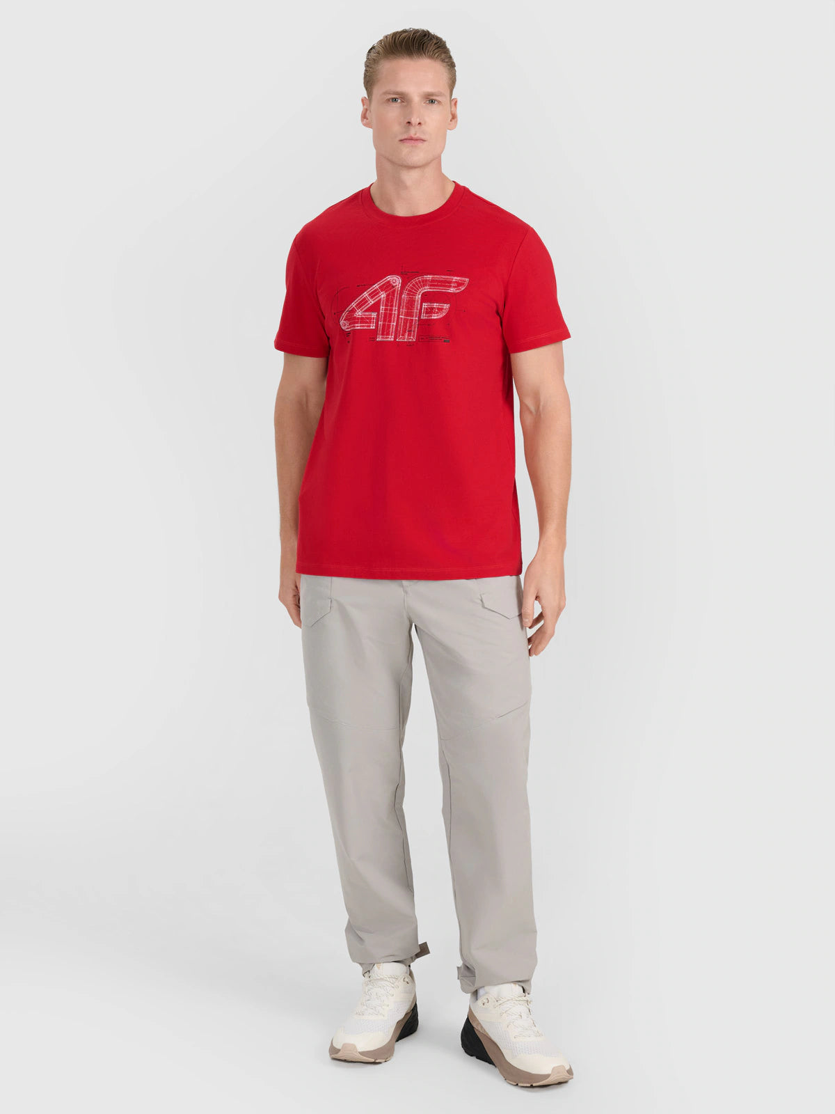 T-shirt regular z nadrukiem męski