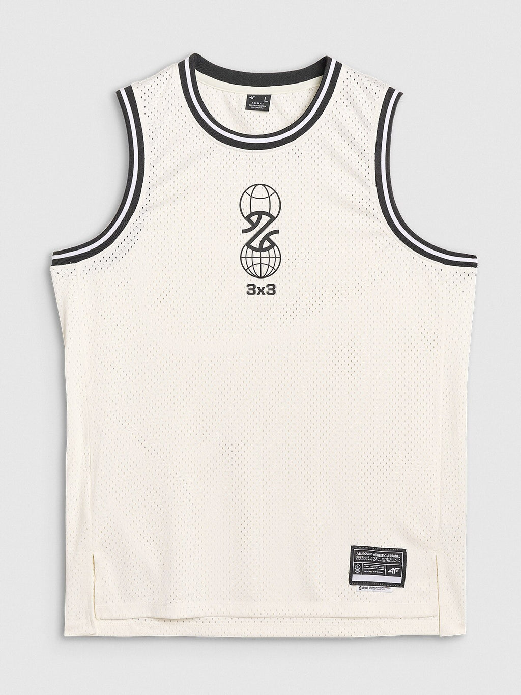 Tank top do koszykówki oversize szybkoschnący męski