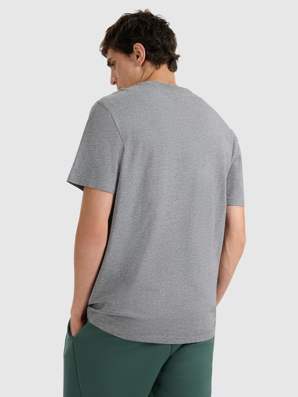 T-shirt regular gładki męski