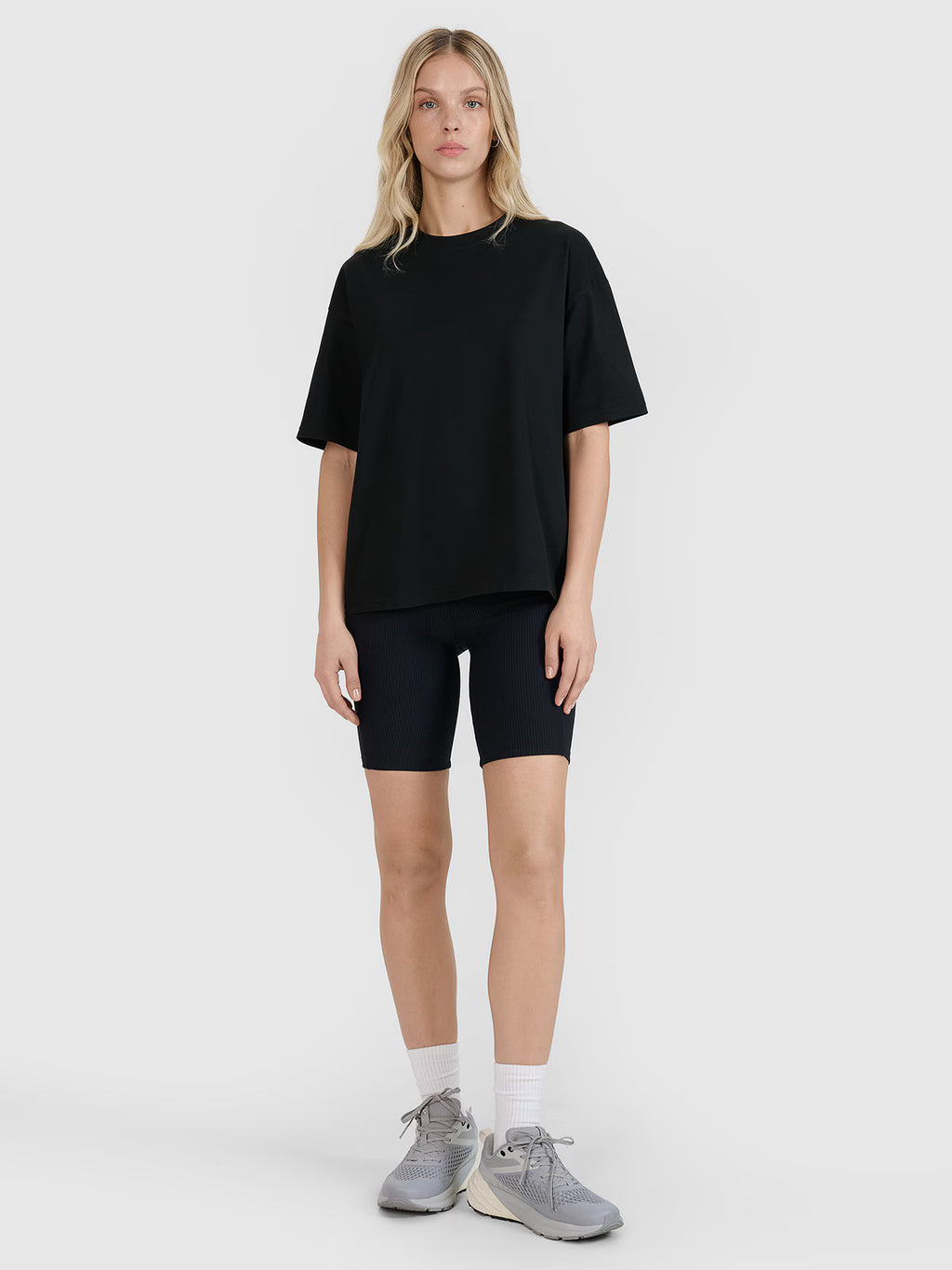 T-shirt oversize z nadrukiem damski