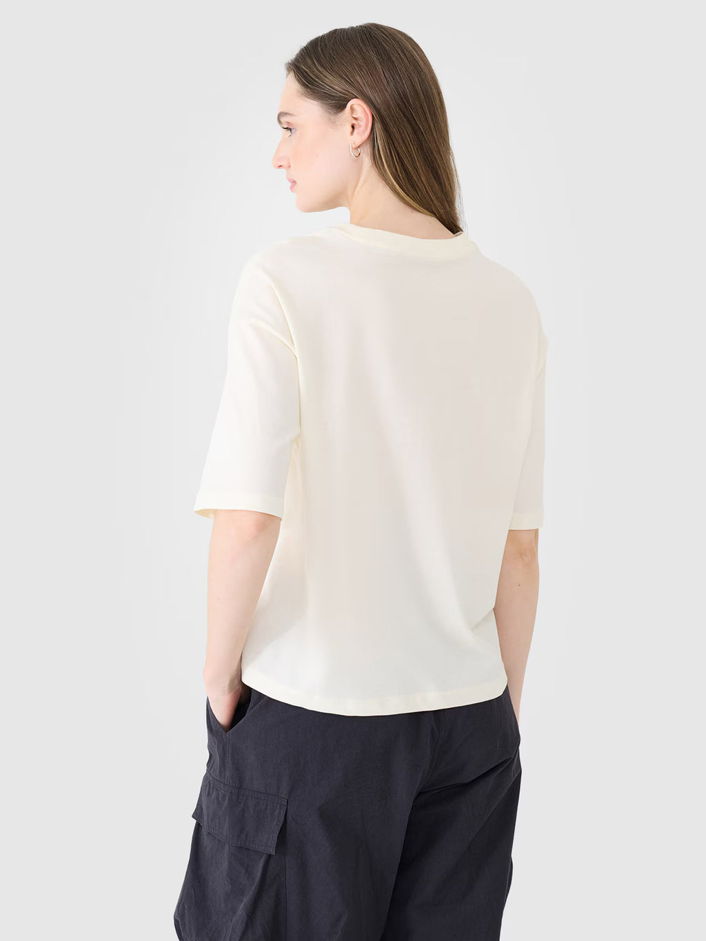 T-shirt oversize z nadrukiem damski