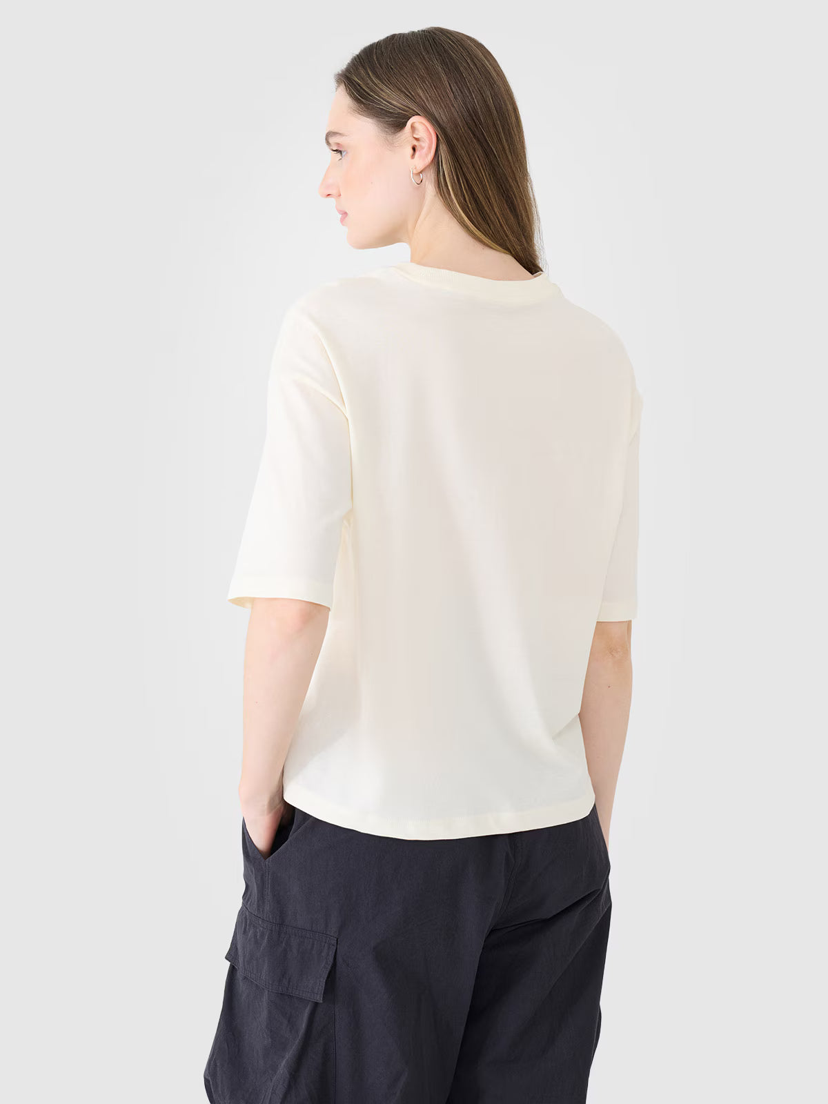 T-shirt oversize z nadrukiem damski