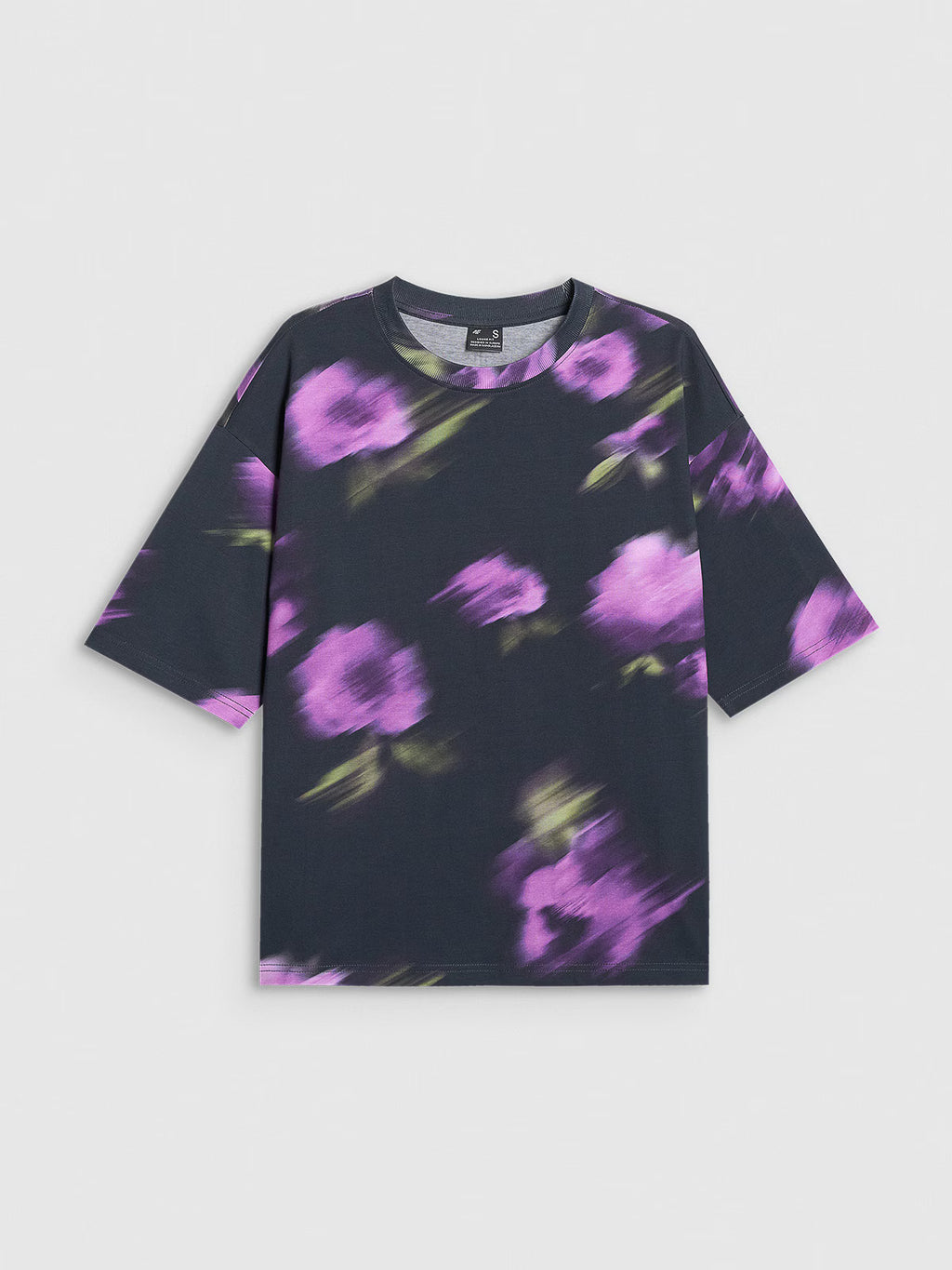 T-shirt oversize z nadrukiem damski