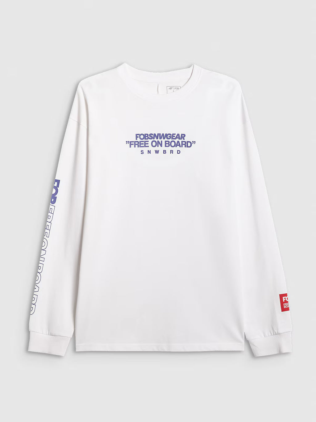 Longsleeve loose z nadrukiem męski