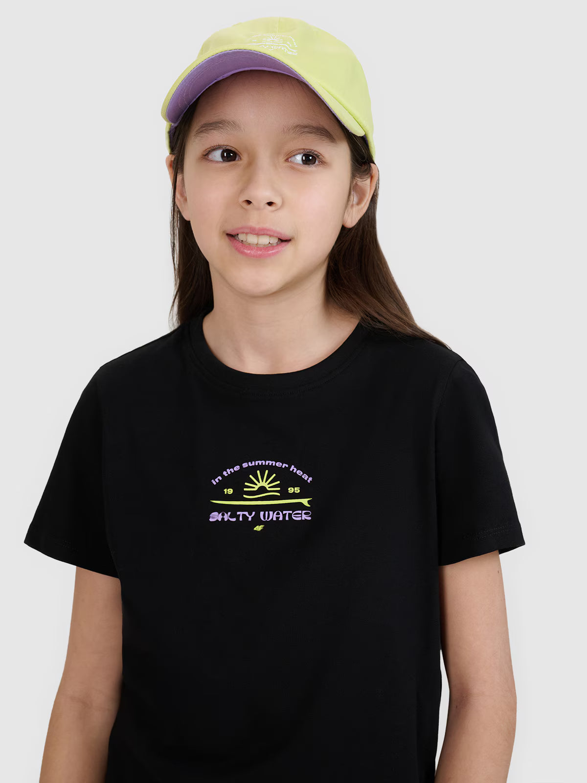 T-shirt regular z nadrukiem dziewczęcy