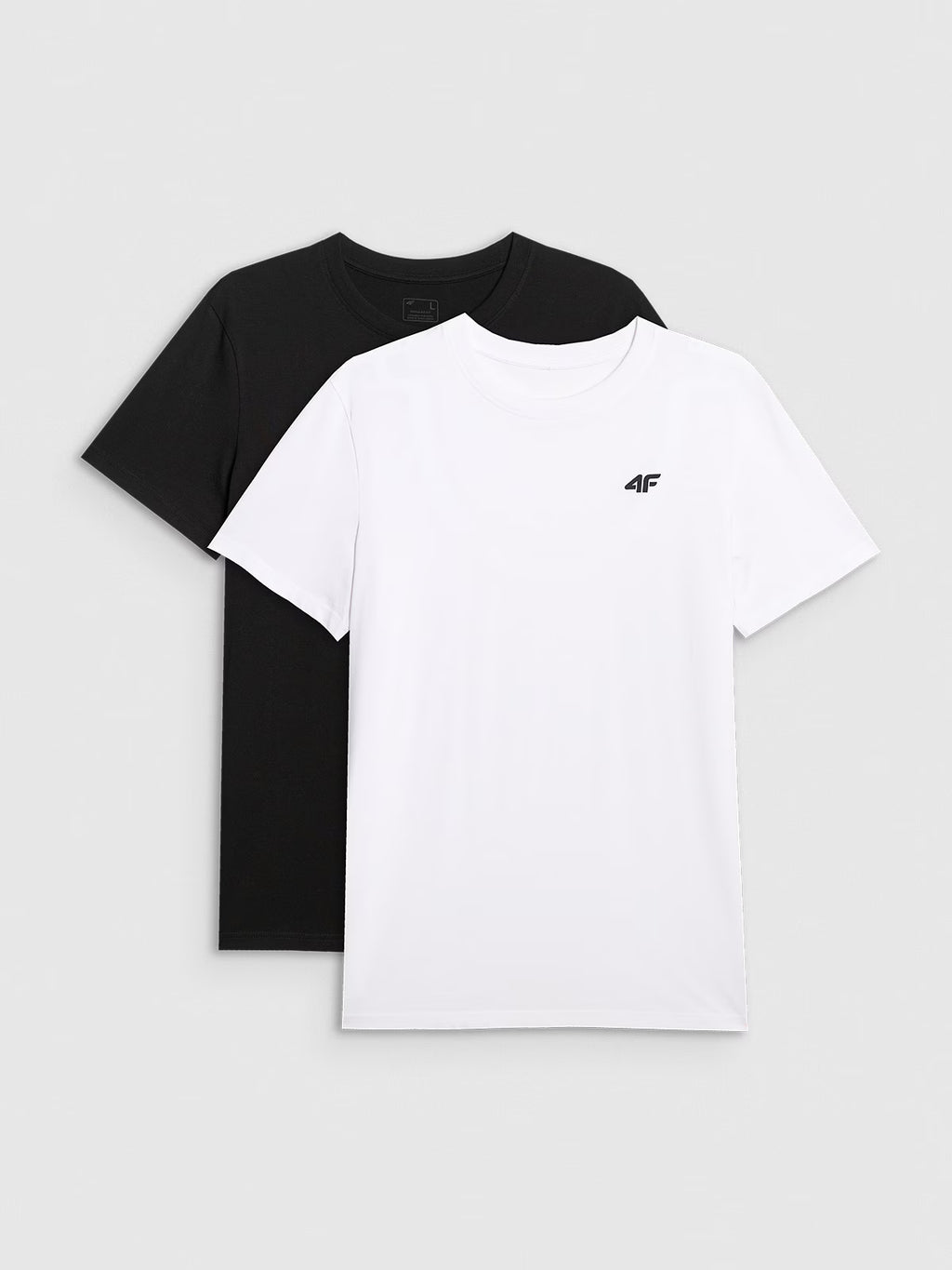 T-shirt regular gładki męski (2-pack)