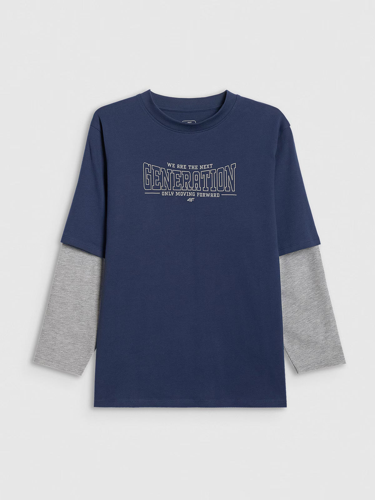 Longsleeve loose z nadrukiem chłopięcy