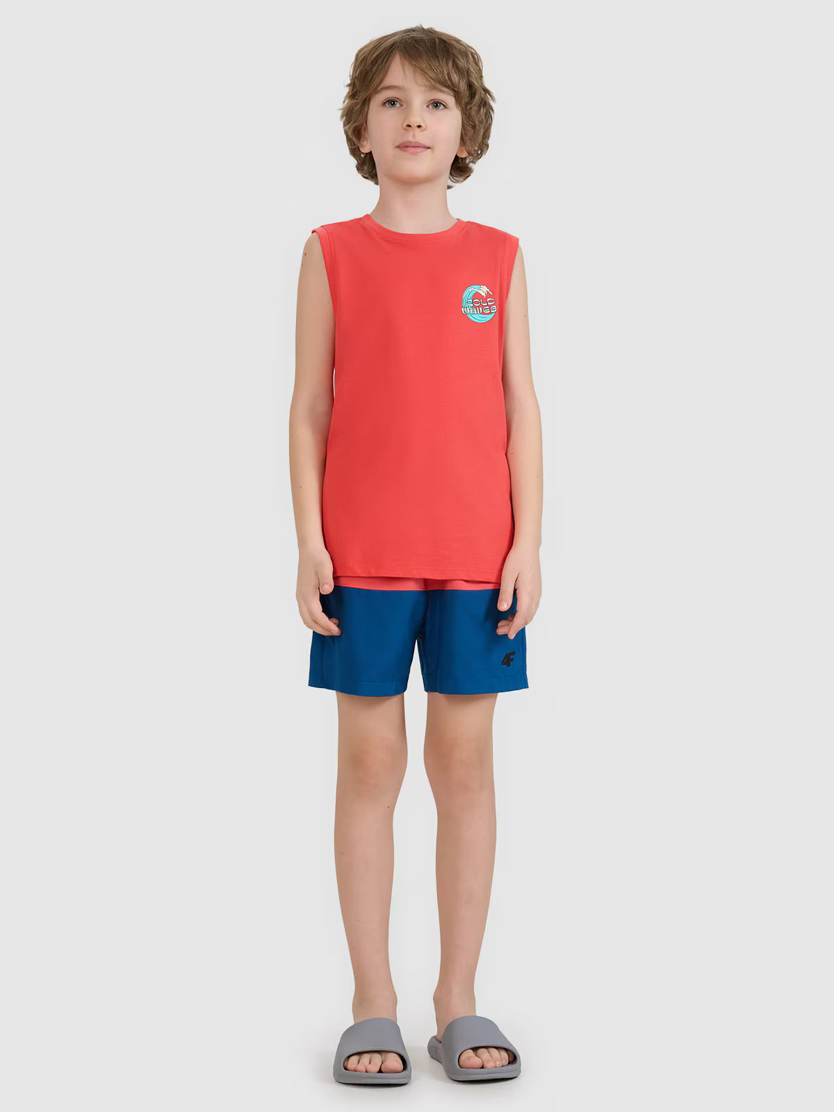 Spodenki plażowe boardshorty chłopięce