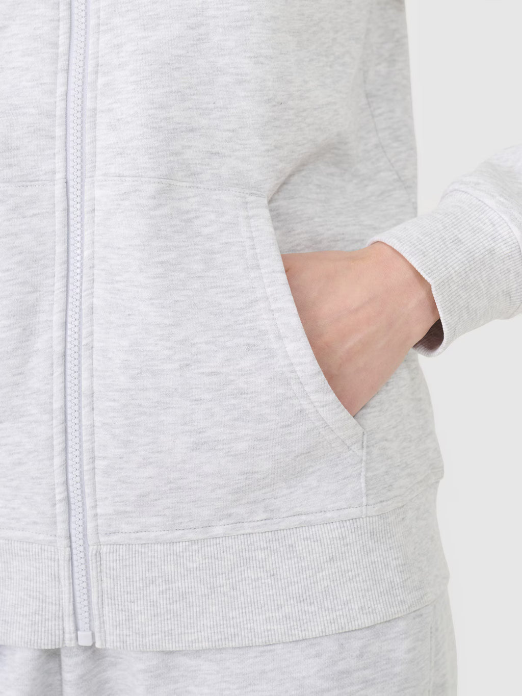 Bluza dresowa rozpinana z kapturem damska